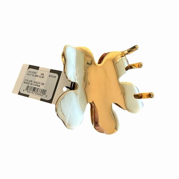 Lele Sadoughi NWT Lily Claw Clip in Gold main image 8